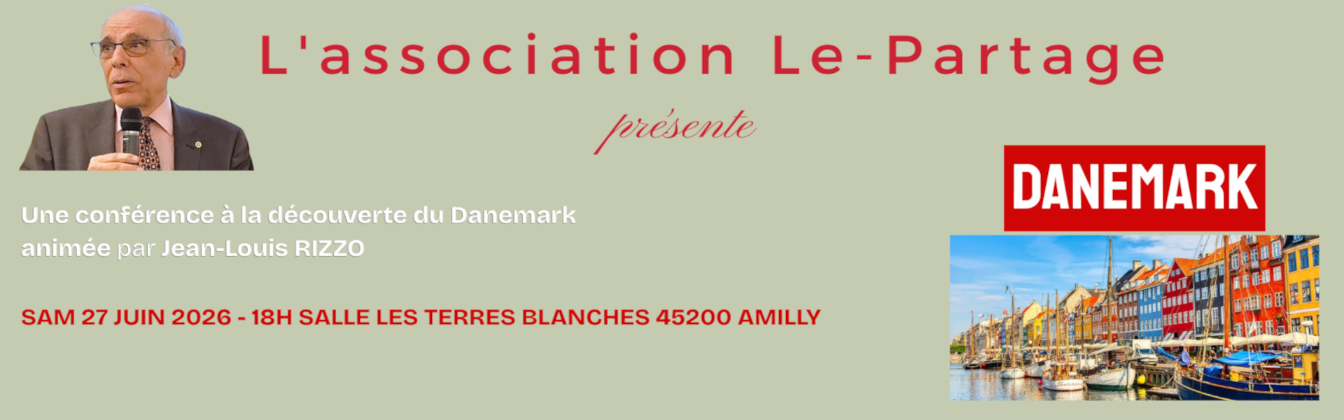 Le Danemark avec M. RIZZO - Amilly